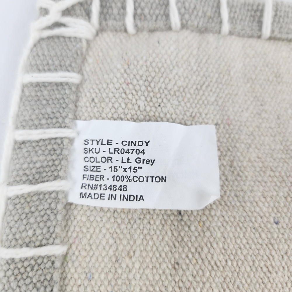4 Fennco Styles Celena Collection Contemporary 100% Cotton Cloth Napkin India - Picture 5 of 8